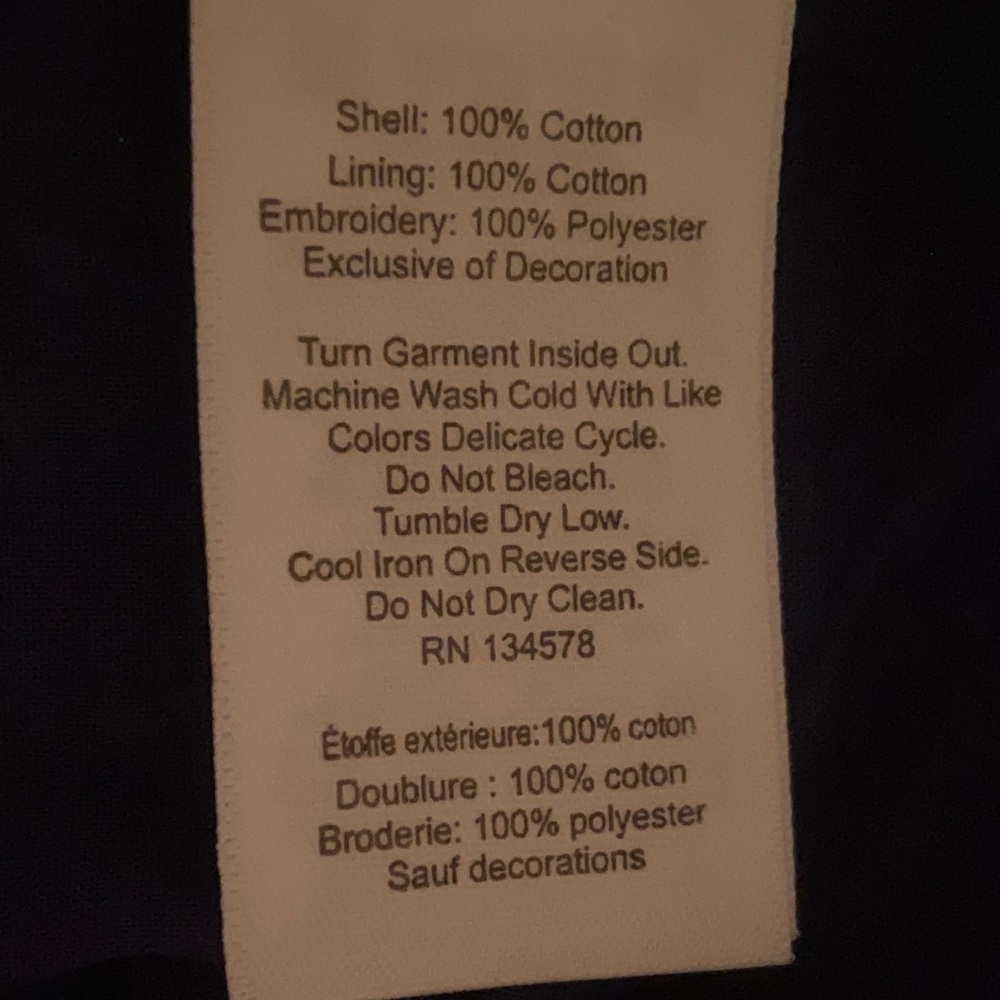 Vineyard Vines Starfish Burn Out Tunic Dress, Lined, 100% Cotton, Size 2 - Picture 5 of 6